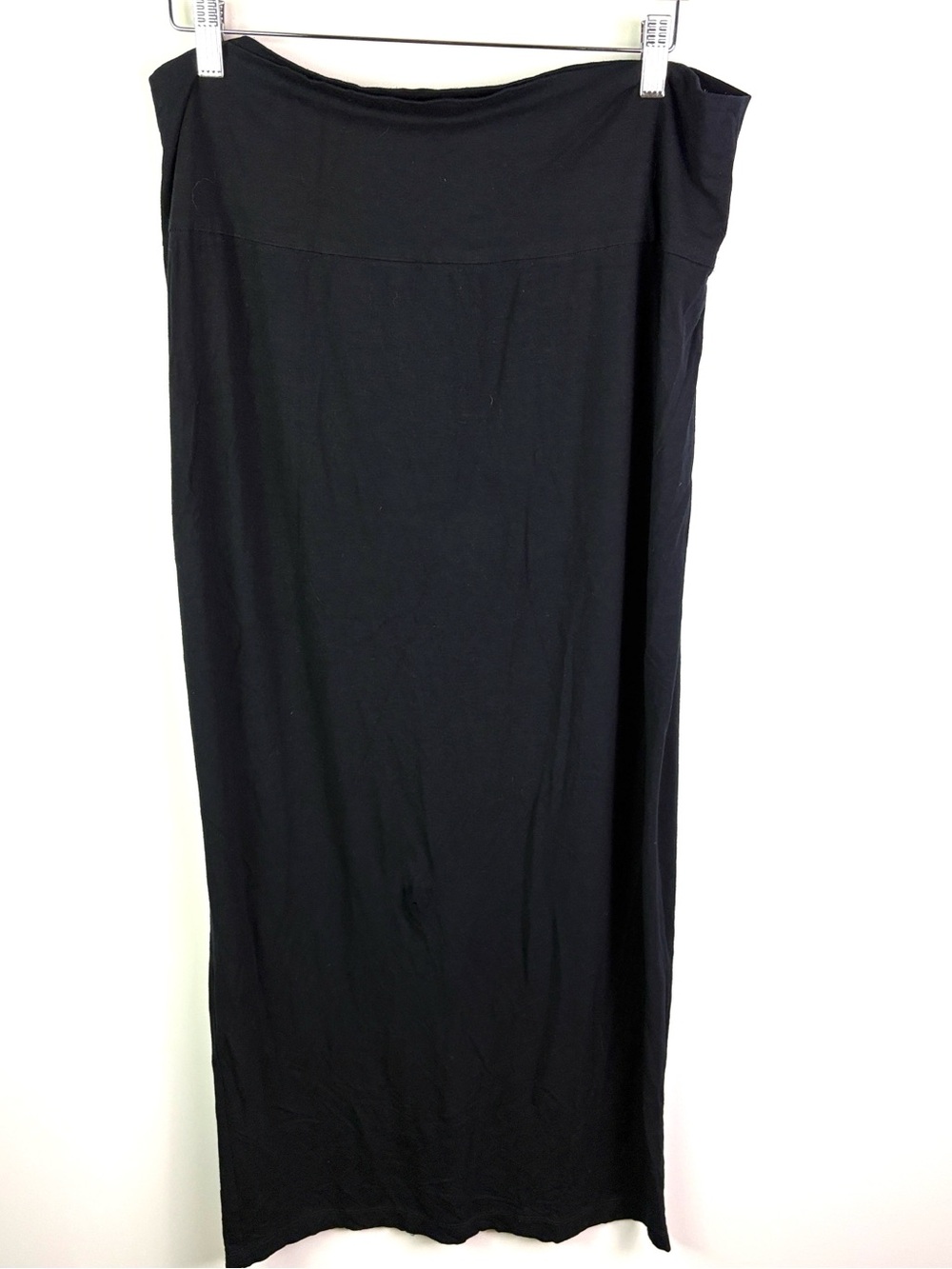 Eileen Fisher Black Maxi Skirt - jersey knit size XL